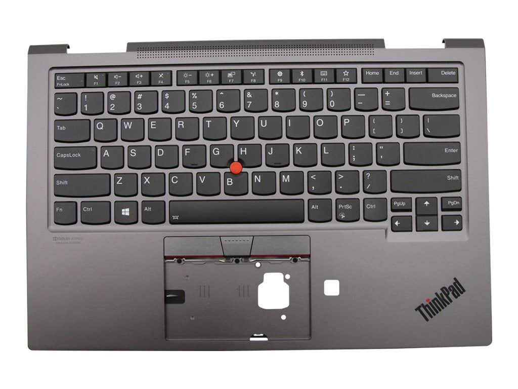 Chicony - Notebook replacement keyboard - with Trackpoint - backlit - QWERTY - US - iron gray - FRU - for ThinkPad X1