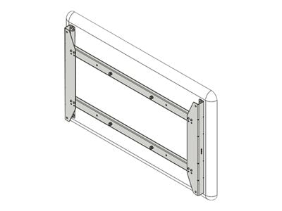 Chief PSB2088 - Mounting component (Q-latch interface bracket) - for video conferencing system - black - screen size: 55 - wall-mountable