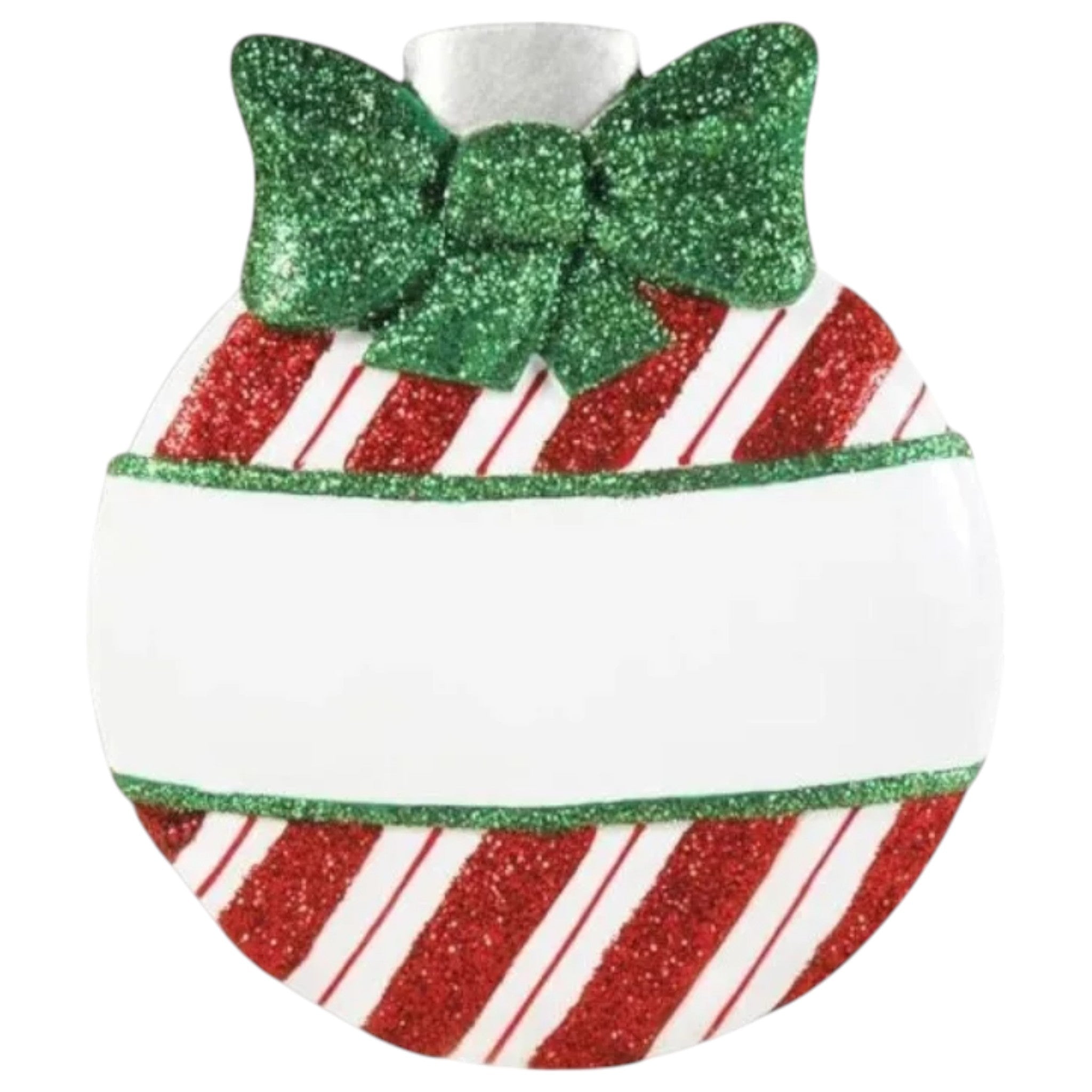 Christmas Ball With Green Bown Ornament