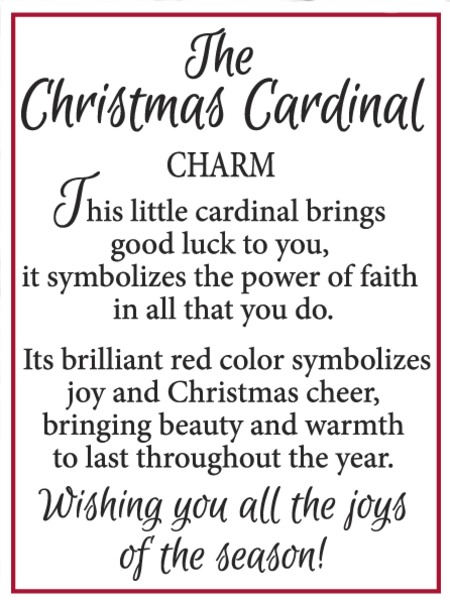 Christmas Cardinal Charm