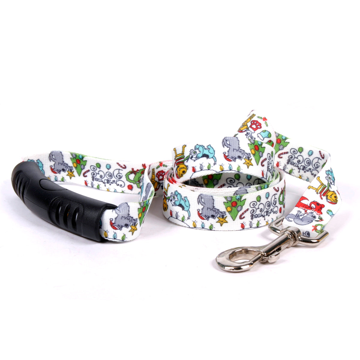Christmas Dogs EZ-Grip 5 Foot Lead - Medium (3/4 Inch)