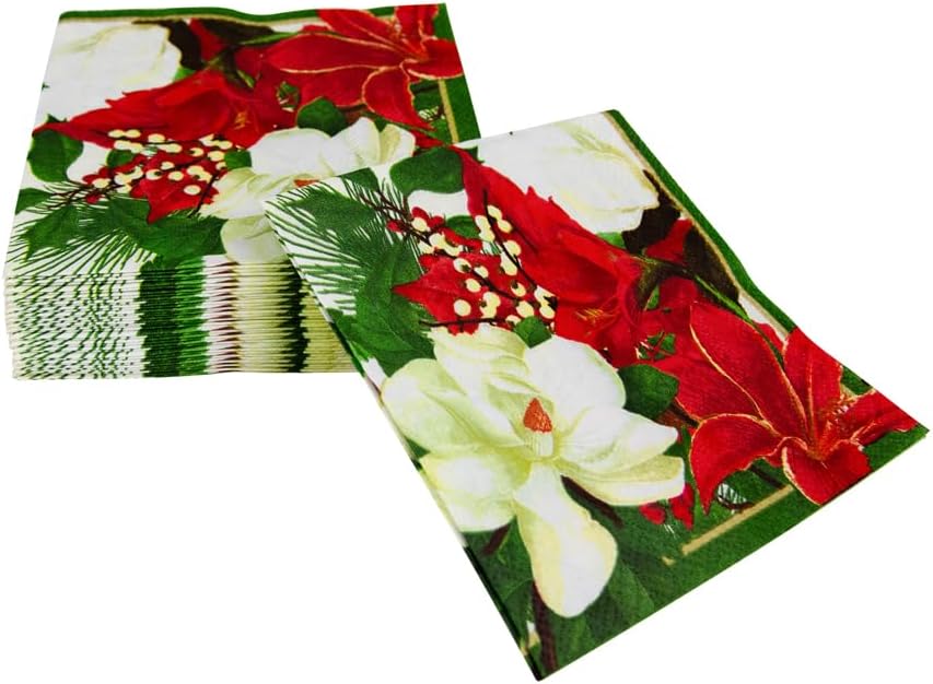 Christmas Garden Napkin Cocktail