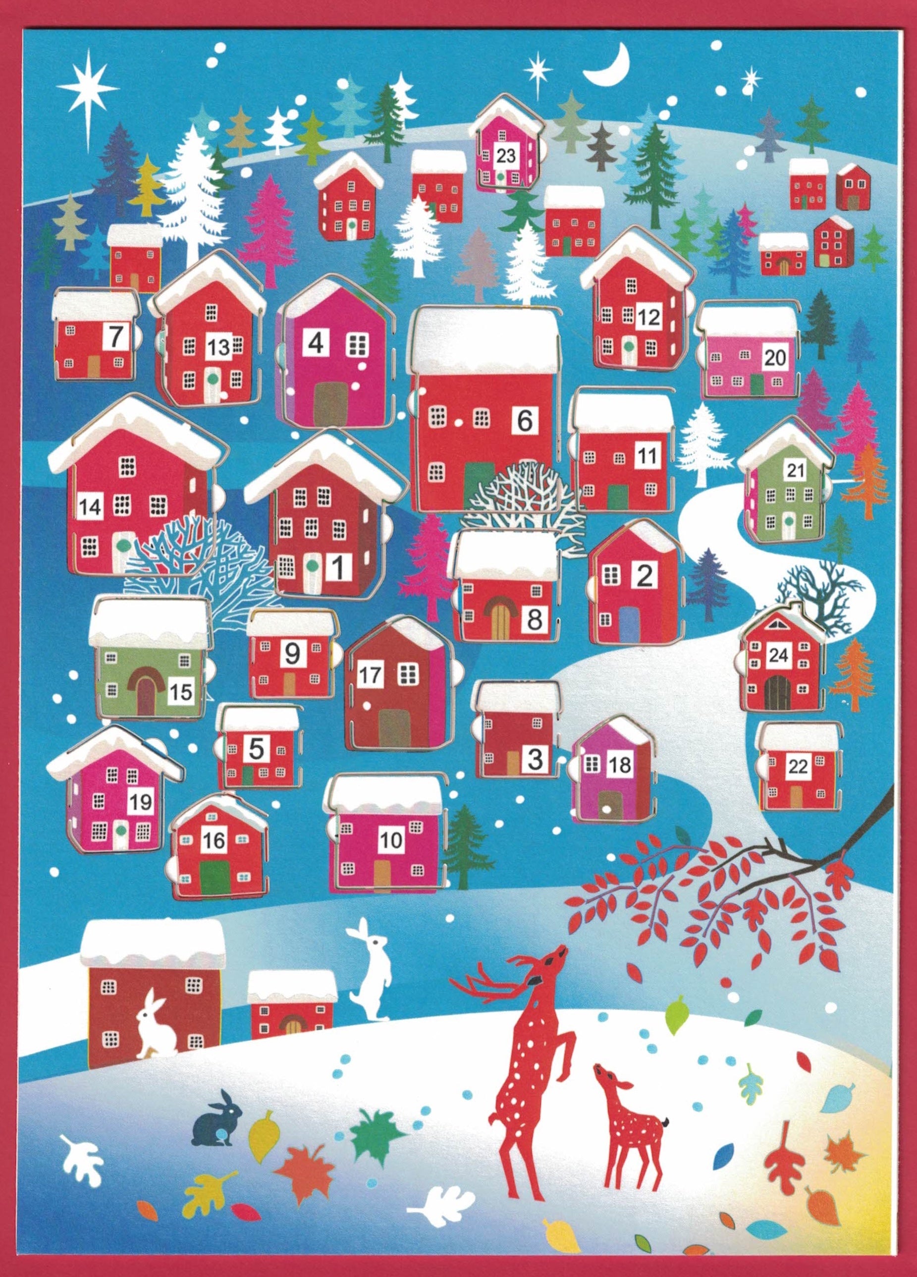Christmas House Advent Calendar with Envelope