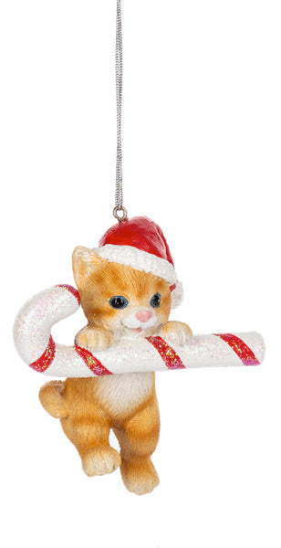 Christmas Kitten Ornament -