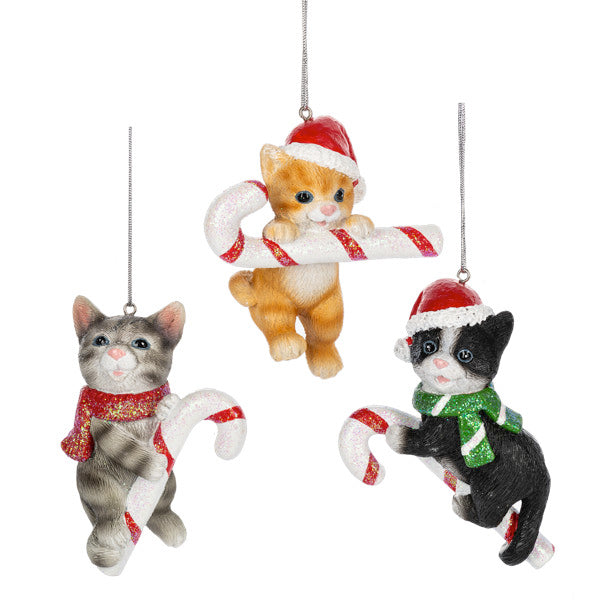 Christmas Kitten Ornament -