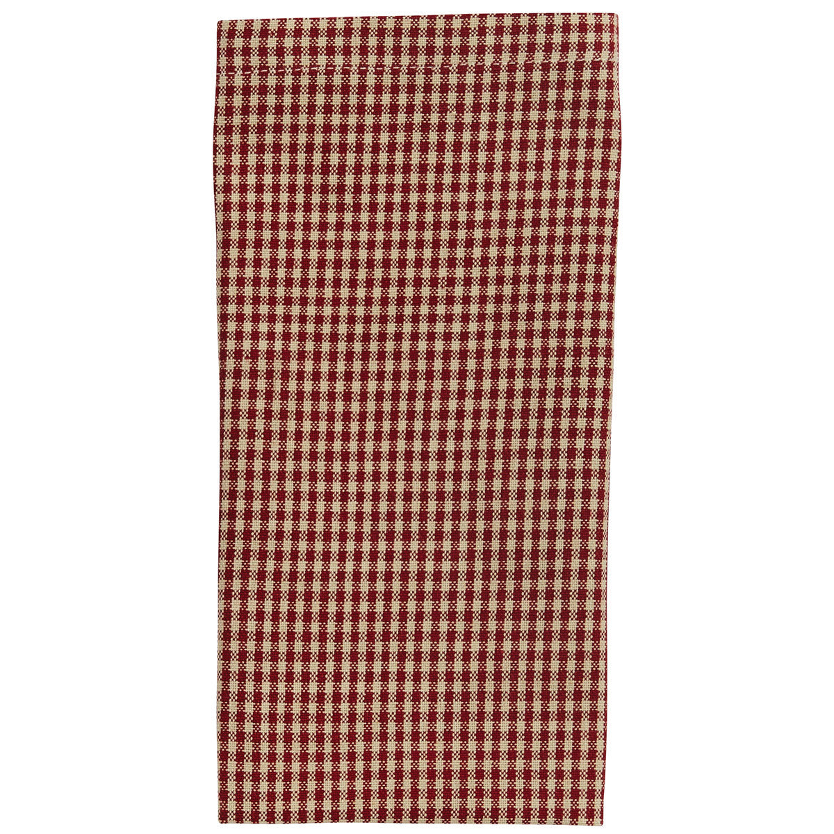 Christmas Memories Red and Cream Check Napkin