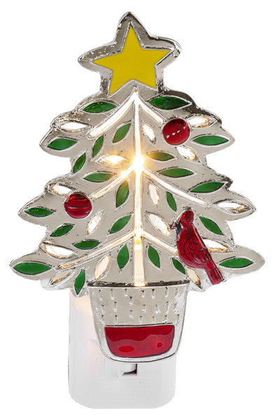 Christmas Tree with Cardinal Night Light