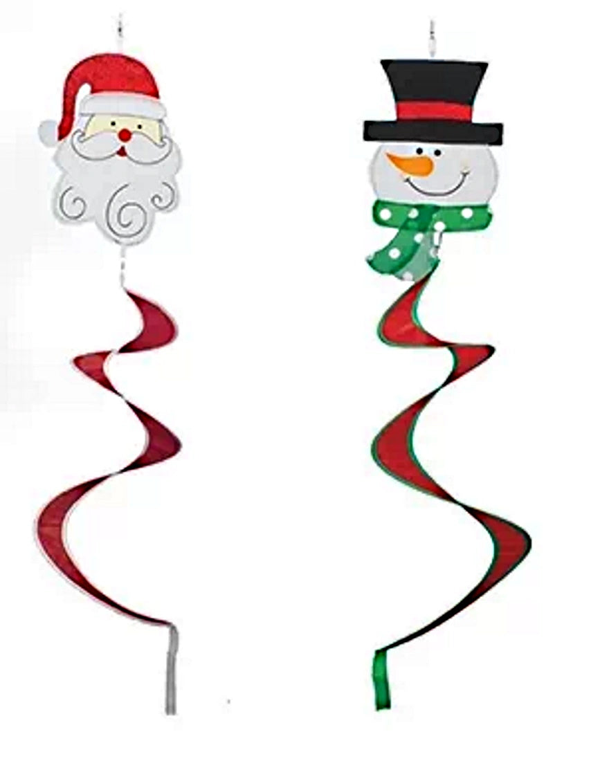 Christmas Windsock Spinner - Santa