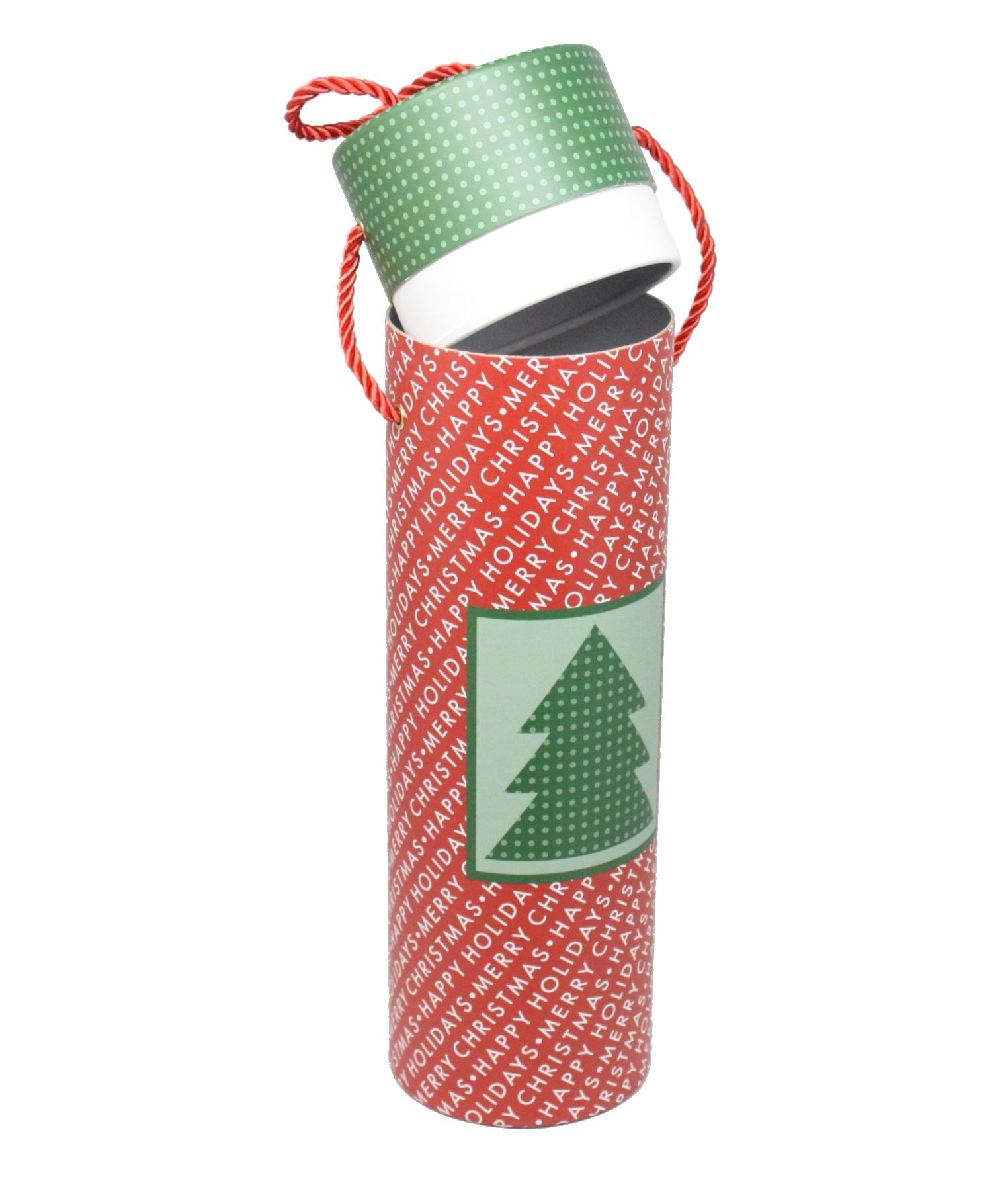 Christmas Wine Box Tube - Tree