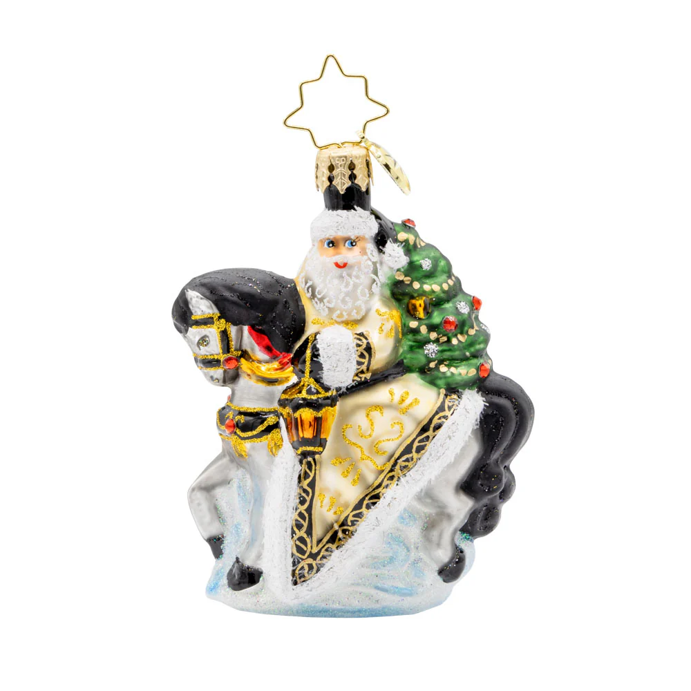 Christopher Radko Little Gem Glass Ornament - Golden Coat Calvary