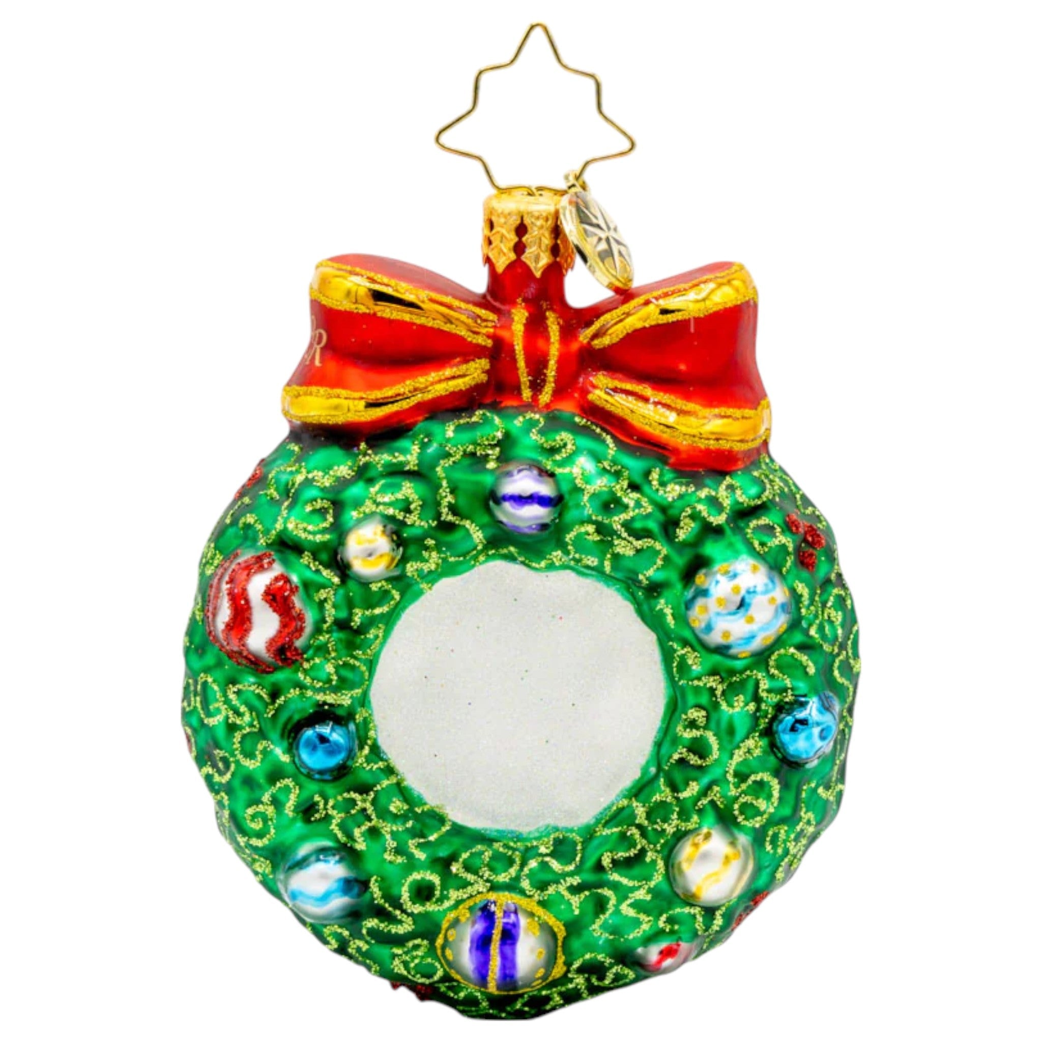 Christopher Radko Little Gem Glass Ornament - Smiling Through 2025 Gem
