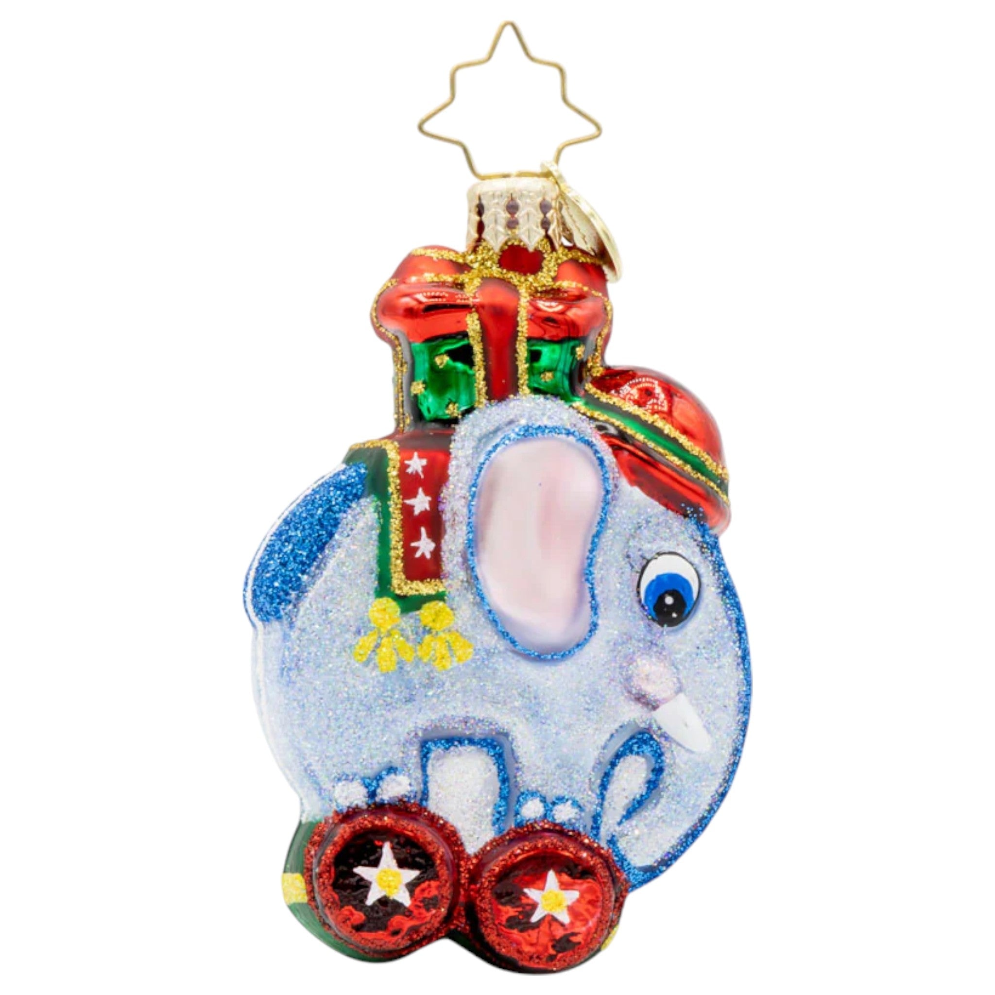 Christopher Radko Little Gem Glass Ornament - Tiny Trunk Traveler Gem