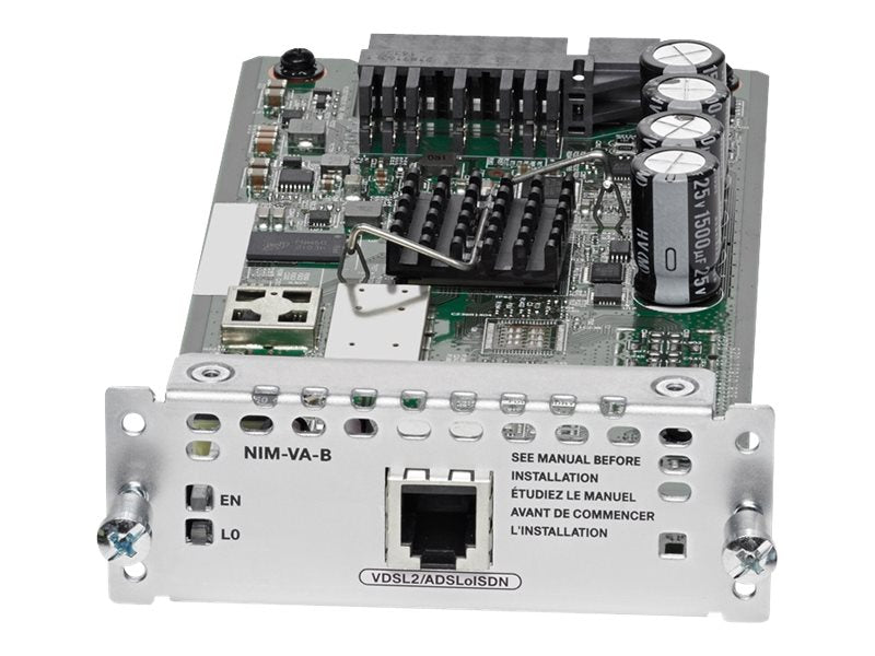 Cisco 1-port VDSL2/ADSL2+ over ISDN with Annex B/J - DSL modem - Network Interface Module (NIM) NIM-VA-B=
