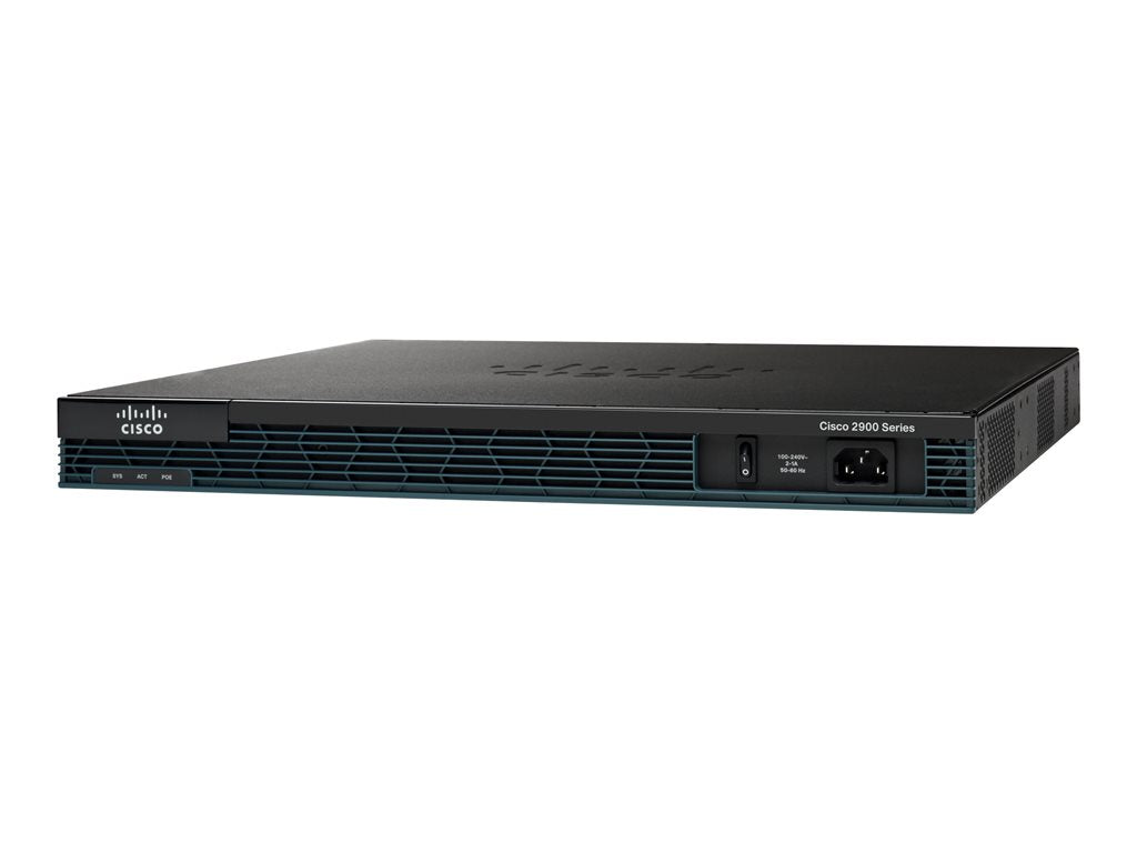 Cisco 2901 - - router - - 1GbE - WAN ports: 2 - rack-mountable - refurbished