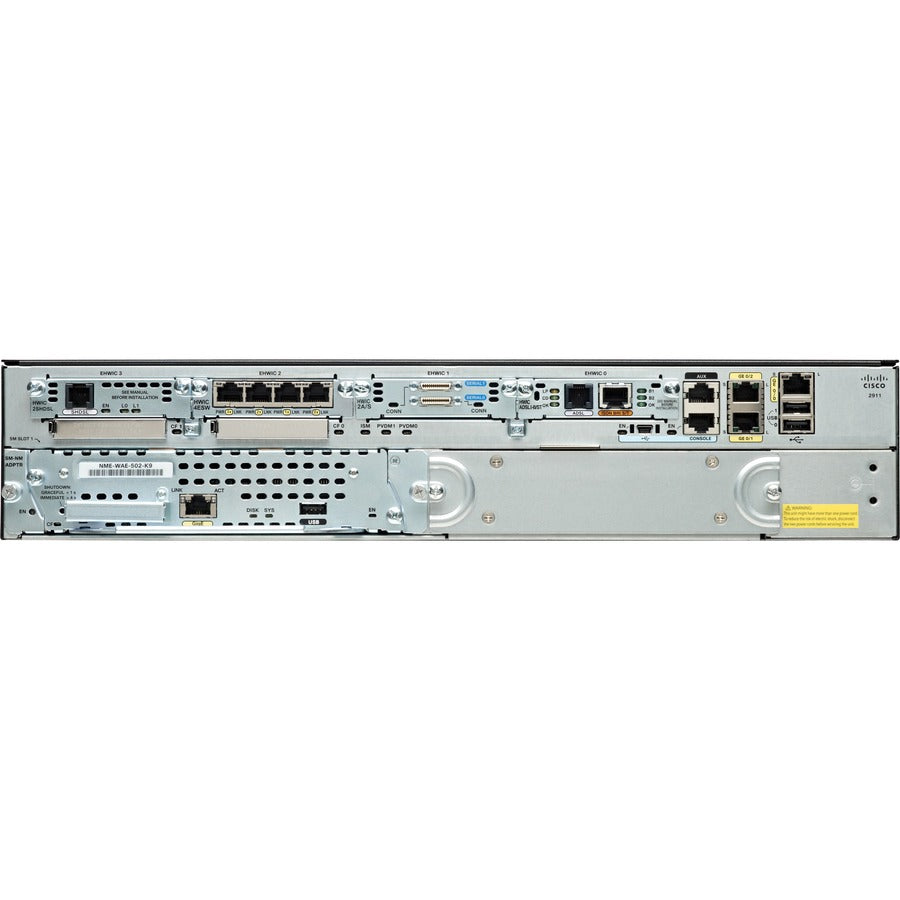 Cisco 2911 Integrated Services Router - Gigabit Ethernet Router Solutions | TECISOFT CISCO2911/K9-RF