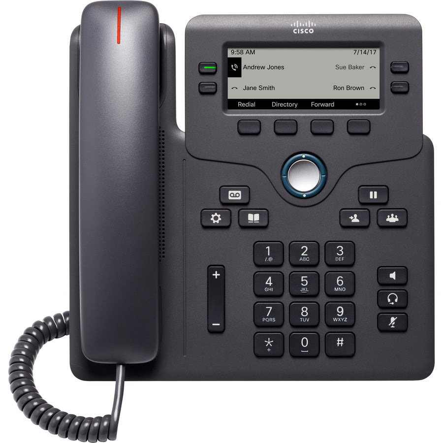 Cisco 6841 IP Phone - Corded - Charcoal CP-6841-3PW-UK-K9=