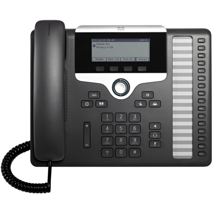 Cisco 7861 Ip Phone - Refurbished - Corded - Wall Mountable, Desktop - Charcoal