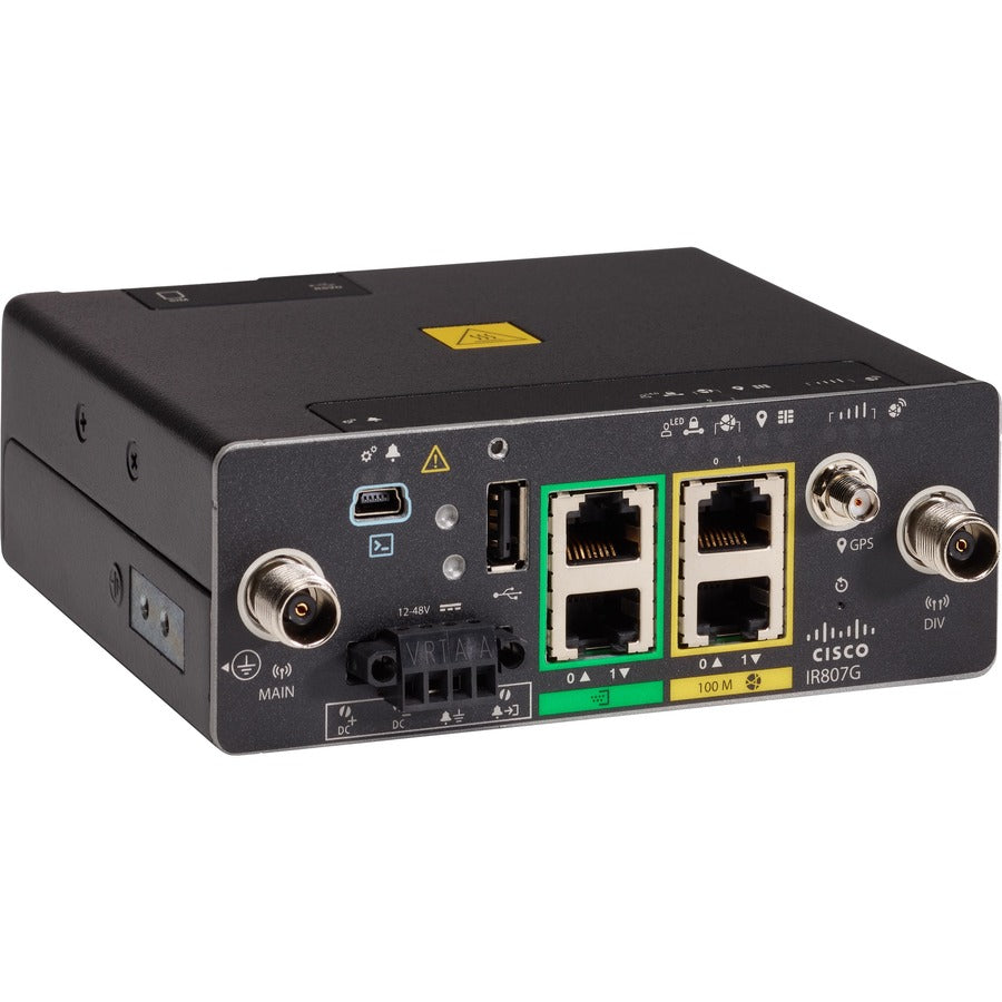 Cisco 807 2 SIM Ethernet, Cellular Modem/Wireless Router IR807G-LTE-VZ-K9