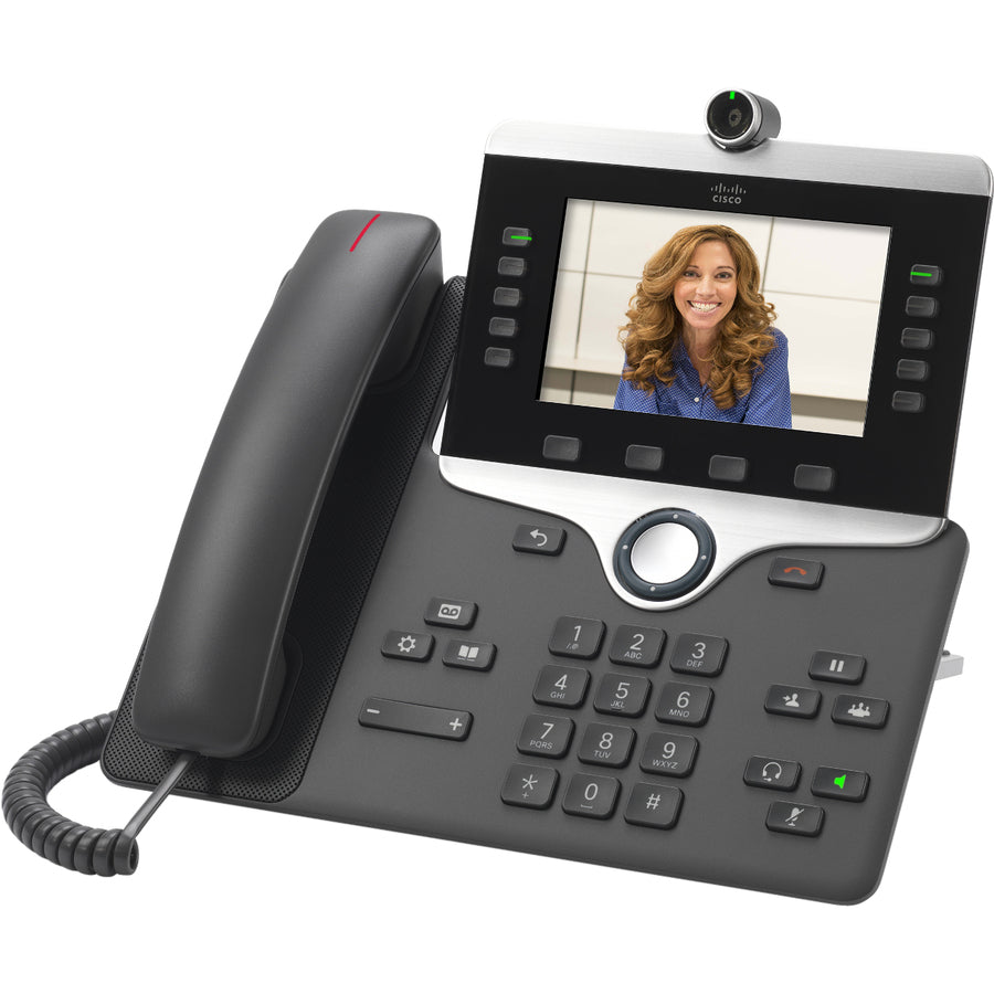Cisco 8865 Ip Phone - Corded/Cordless - Corded/Cordless - Wi-Fi, Bluetooth - Desktop, Wall Mountable - Charcoal CP-8865-3PCC-K9=