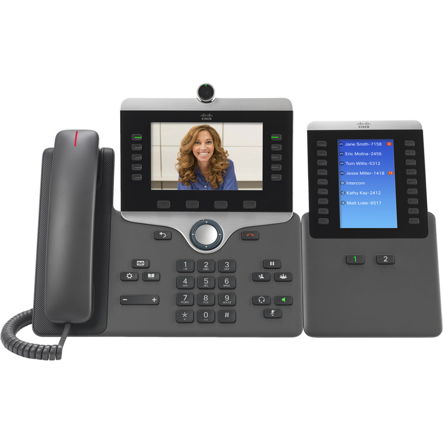 Cisco 8865 Ip Phone - Corded/Cordless - Corded/Cordless - Wi-Fi, Bluetooth - Desktop, Wall Mountable - Charcoal CP-8865-3PCC-K9=
