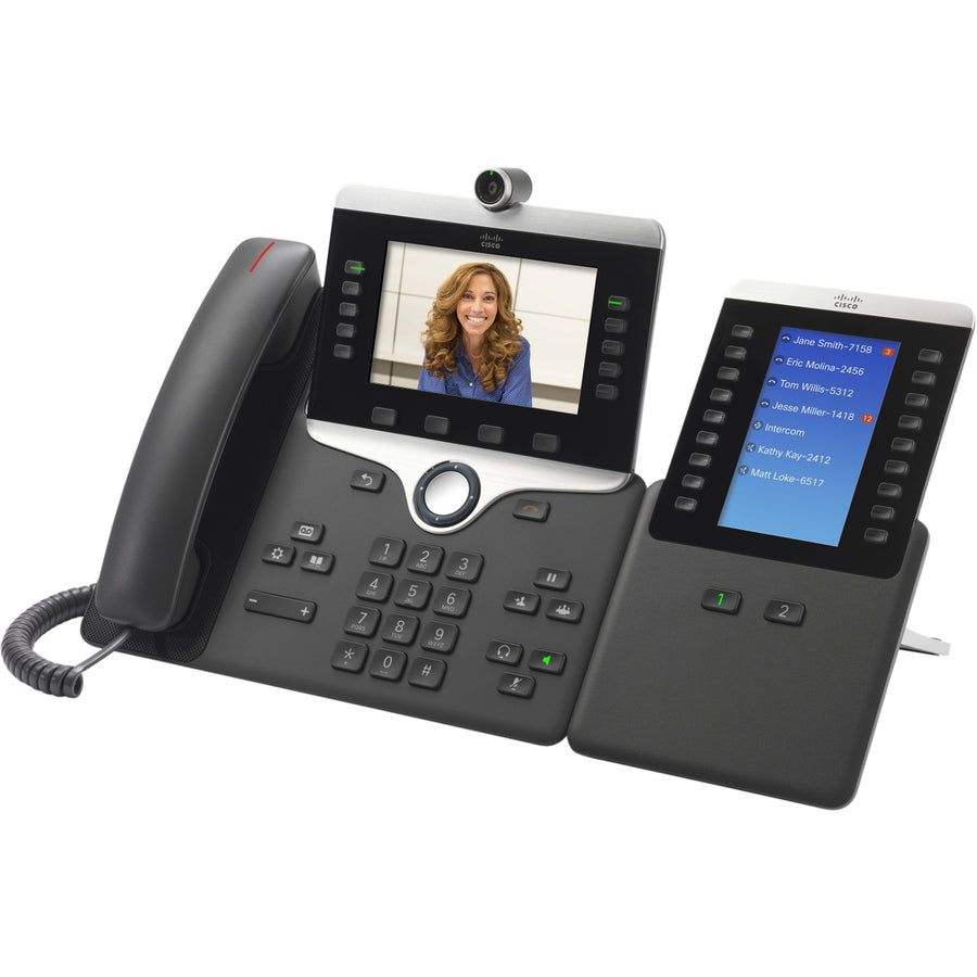 Cisco 8865 Ip Phone - Corded/Cordless - Corded/Cordless - Wi-Fi, Bluetooth - Desktop, Wall Mountable - Charcoal CP-8865-3PCC-K9=