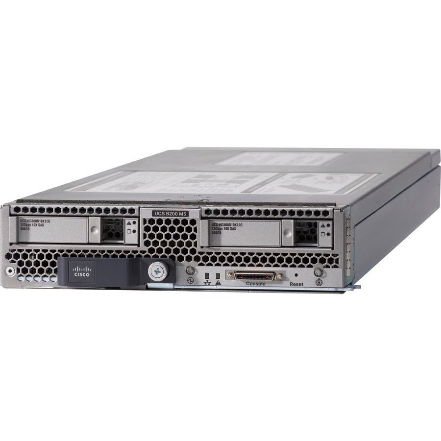 Cisco B200 M5 Blade Server - 2 x Intel Xeon Gold 6140 2.30 GHz - 192 GB RAM - Serial ATA, 12Gb/s SAS Controller UCS-SP-B200M5-A4T