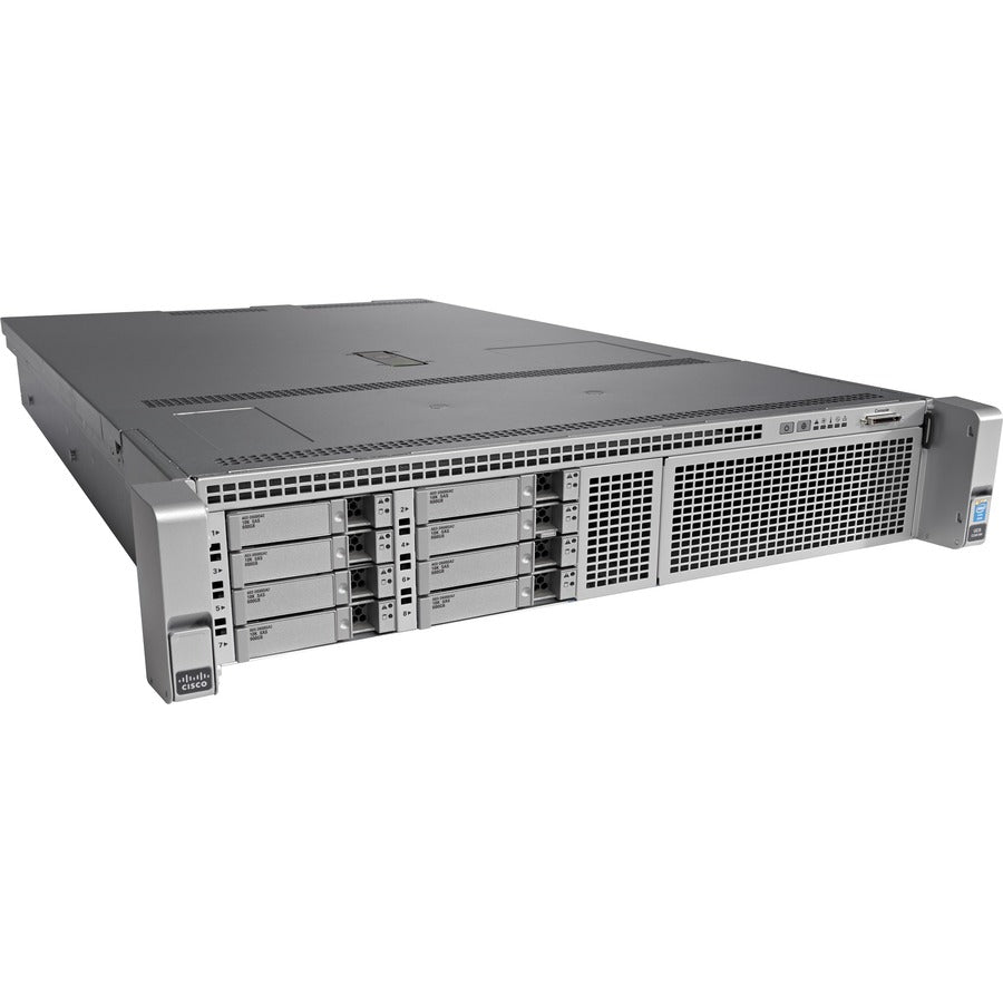 Cisco C240 M4 2U Rack Server - 2 X Intel Xeon E5-2680 V3 2.50 Ghz - 256 Gb Ram - Serial Ata Controller