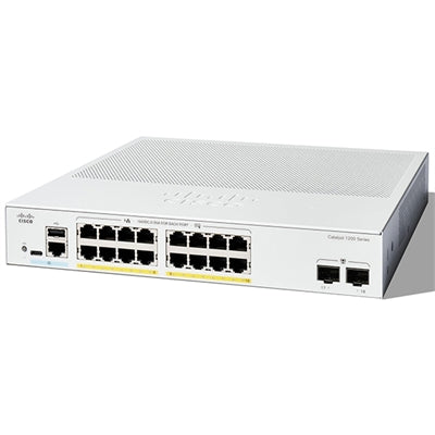 Cisco Catalyst 1200-16P-2G - 16-Port PoE+ Switch