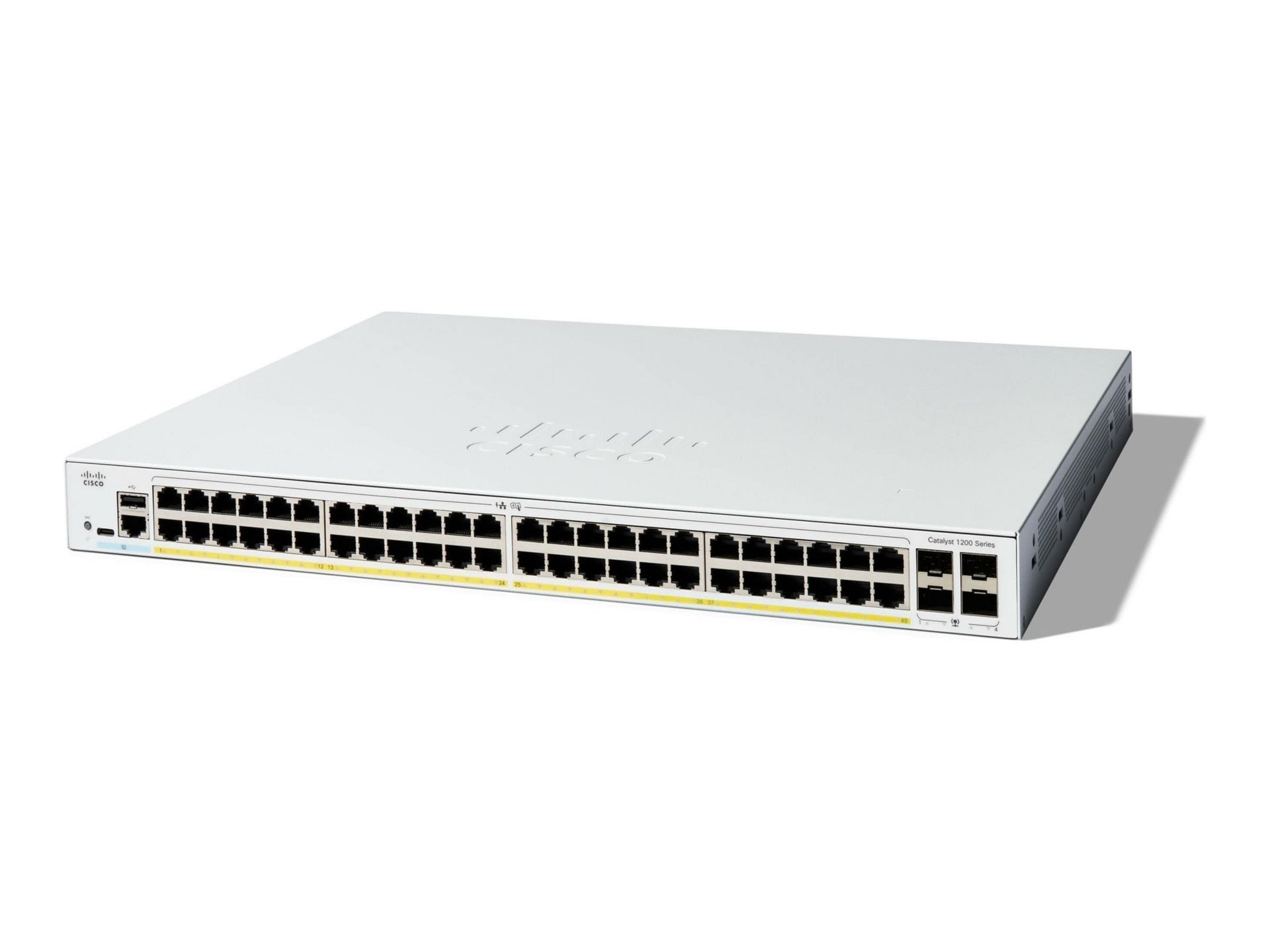 Cisco Catalyst 1200-48P-4G 48-Port PoE Gigabit Switch for Growing Networks