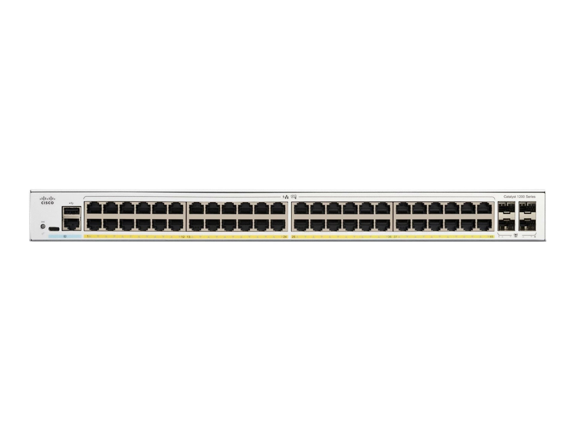 Cisco Catalyst 1200-48P-4G 48-Port PoE Gigabit Switch for Growing Networks