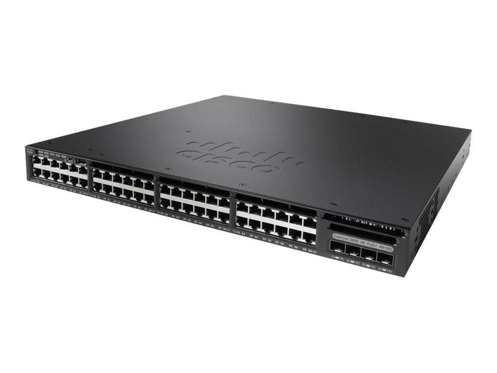 Cisco Catalyst 3650-48FD-S - Switch - L3 - managed - 48 x 10/100/1000 (PoE+) + 2 x 10 Gigabit SFP+ - desktop,