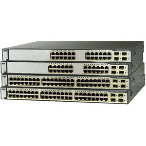 Cisco Catalyst 3750V2-24PS Stackable Layer 3 Managed Switch WS-C3750V224PSS-RF