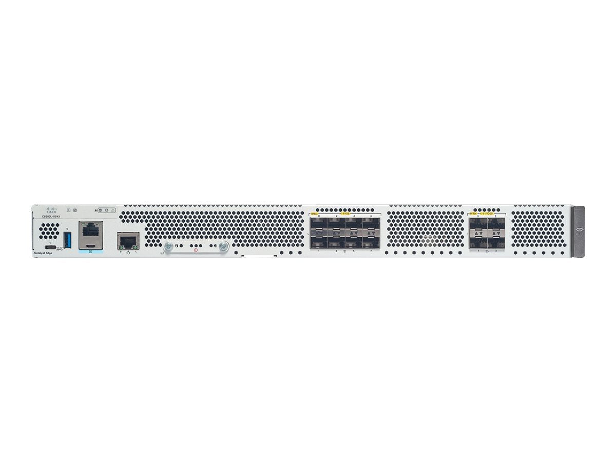 Cisco Catalyst 8500L-8S4X - Switch - 4 x 1 Gigabit / 10 Gigabit SFP+ + 8 x 1000Base-T - rack-mountable C8500L-8S4X