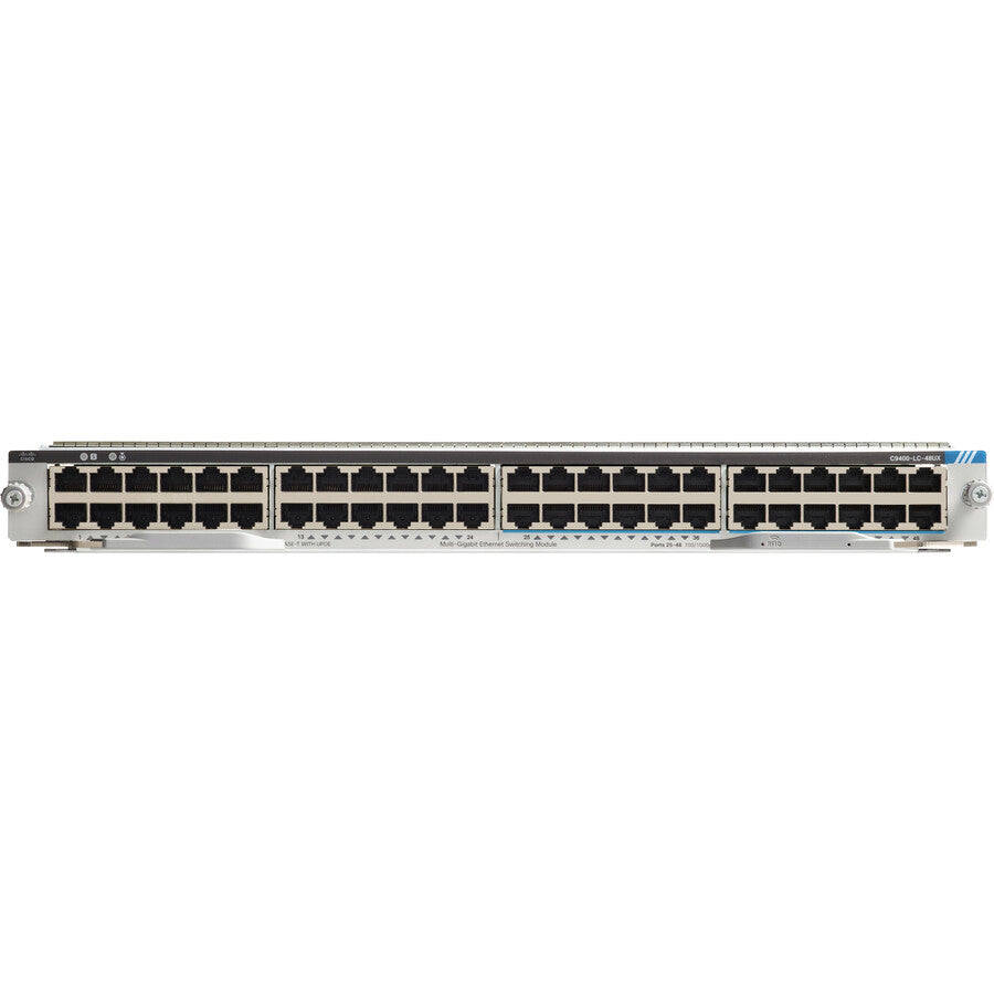 Cisco Catalyst 9400 Series 48-Port Upoe W/ 24P Mgig 24P Rj-45