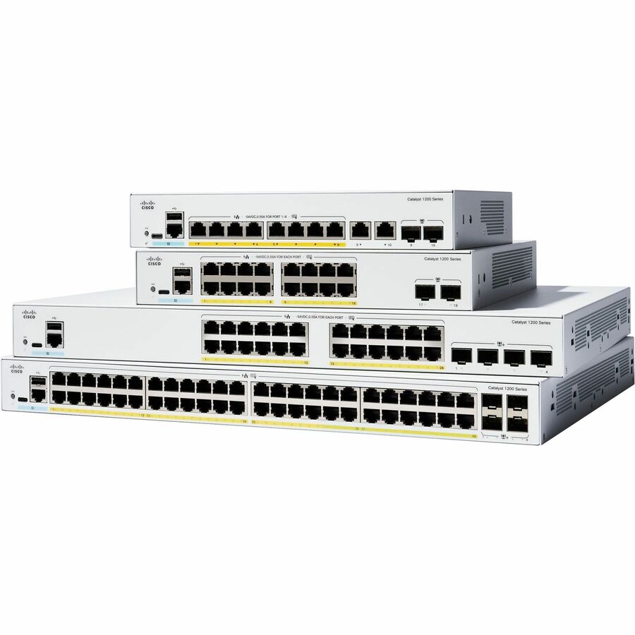 Cisco Catalyst C1200-8P-E-2G Ethernet Switch - 10 Ports - Manageable - Gigabit Ethernet -