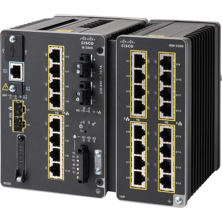 Cisco Catalyst IE3300 Industrial Switch - Rugged 10G Managed PoE+ Switch | TecISoft IE-3300-8U2X-E