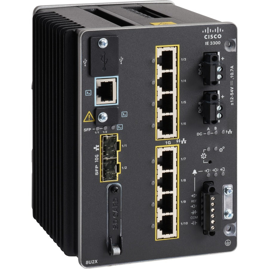 Cisco Catalyst IE3300 Industrial Switch - Rugged 10G Managed PoE+ Switch | TecISoft IE-3300-8U2X-E