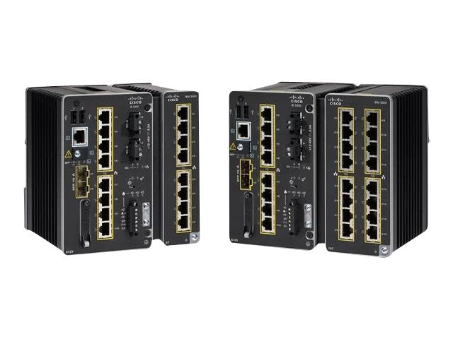 Cisco Catalyst IE3300 Rugged Series - Network Advantage - switch - managed - 10 x 10/100/1000 (8 PoE+) + 2 x SFP - DIN rail mountable IE-3300-8P2S-A-RF