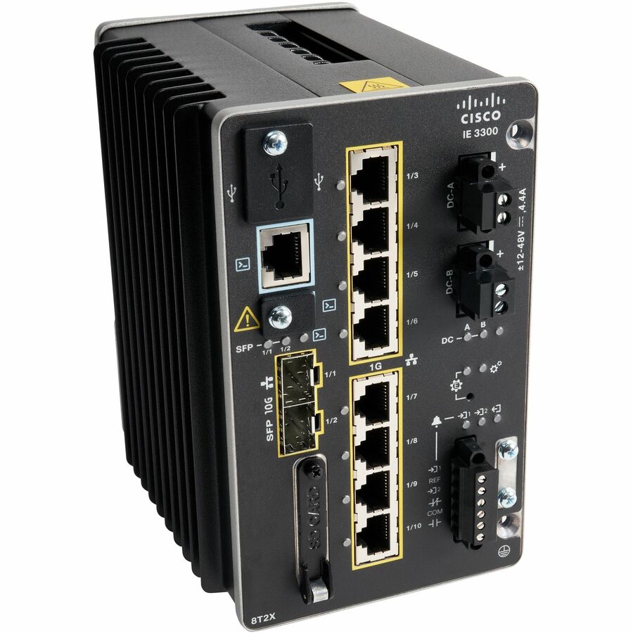 Cisco Catalyst IE3300 Rugged Switch - Industrial Ethernet | Tecisoft IE-3300-8T2S-E