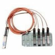 Cisco Direct-Attach Breakout Cable - Network Cable - 10 ft - Orange QSFP-4X10GAOC3M-RF