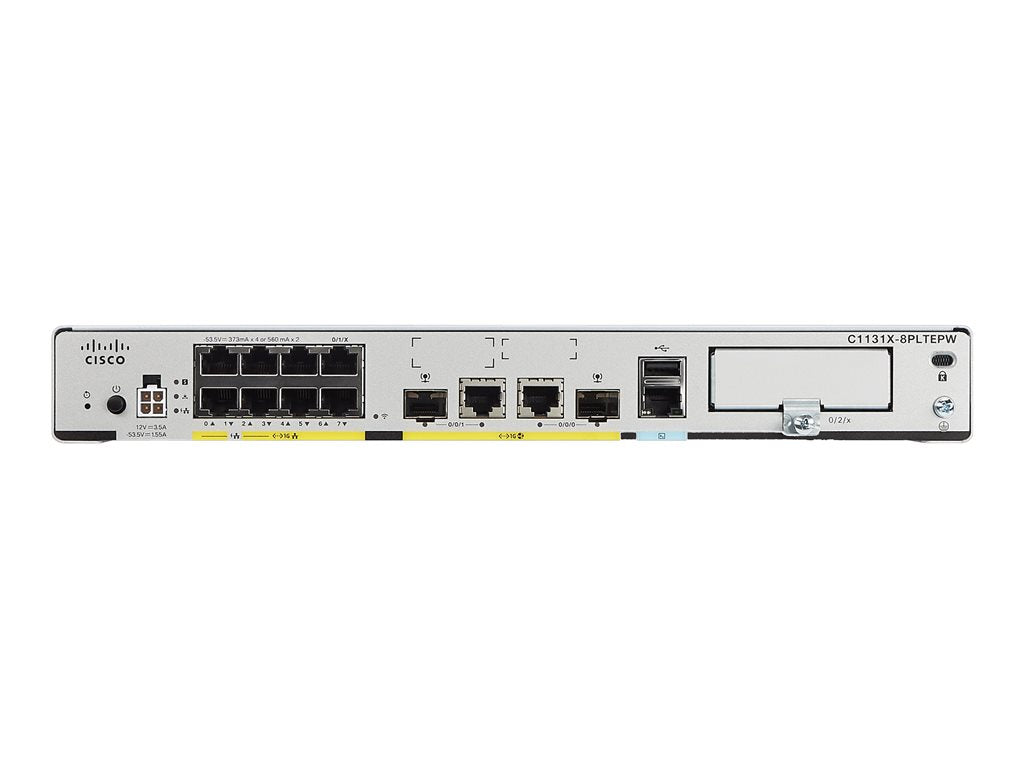 Cisco Integrated Services Router 1131 - Router 8-port switch - 1GbE - WAN ports: 2 -