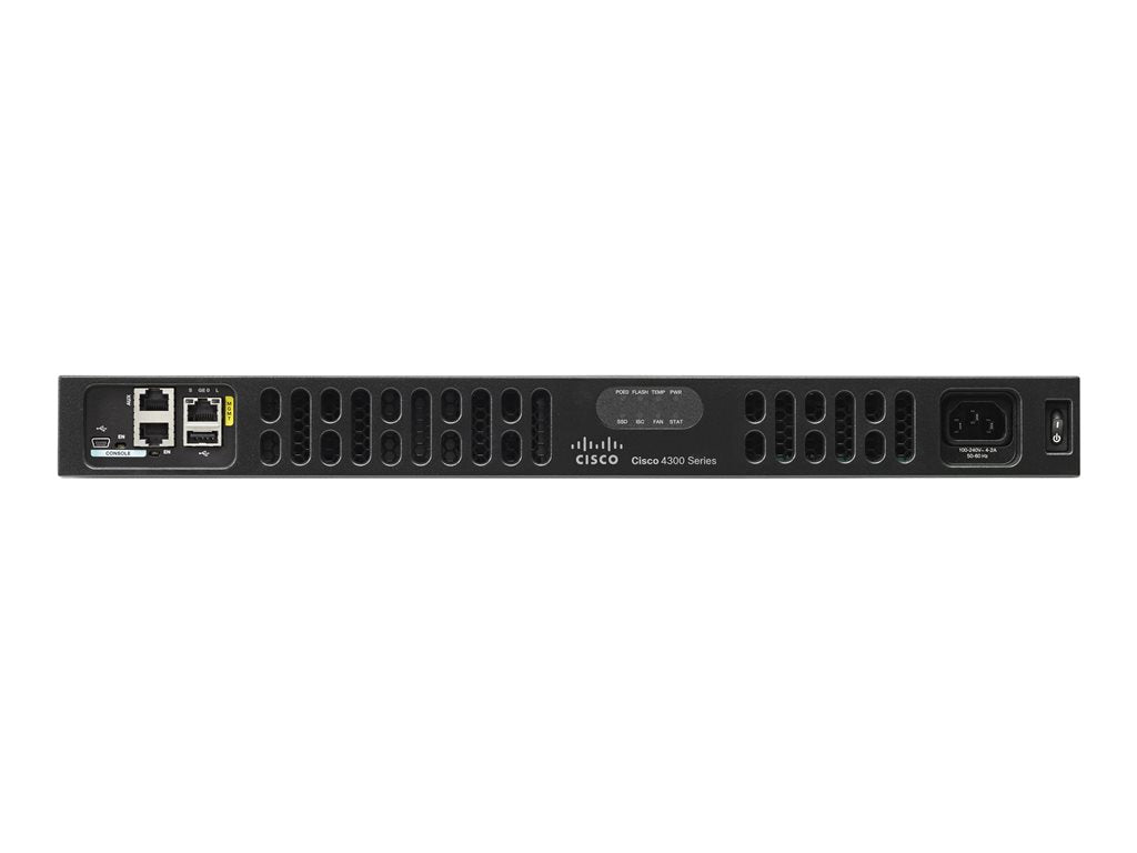 Cisco Integrated Services Router 4331 - - router - - 1GbE - WAN ports: 3 - rack-mountable - promo