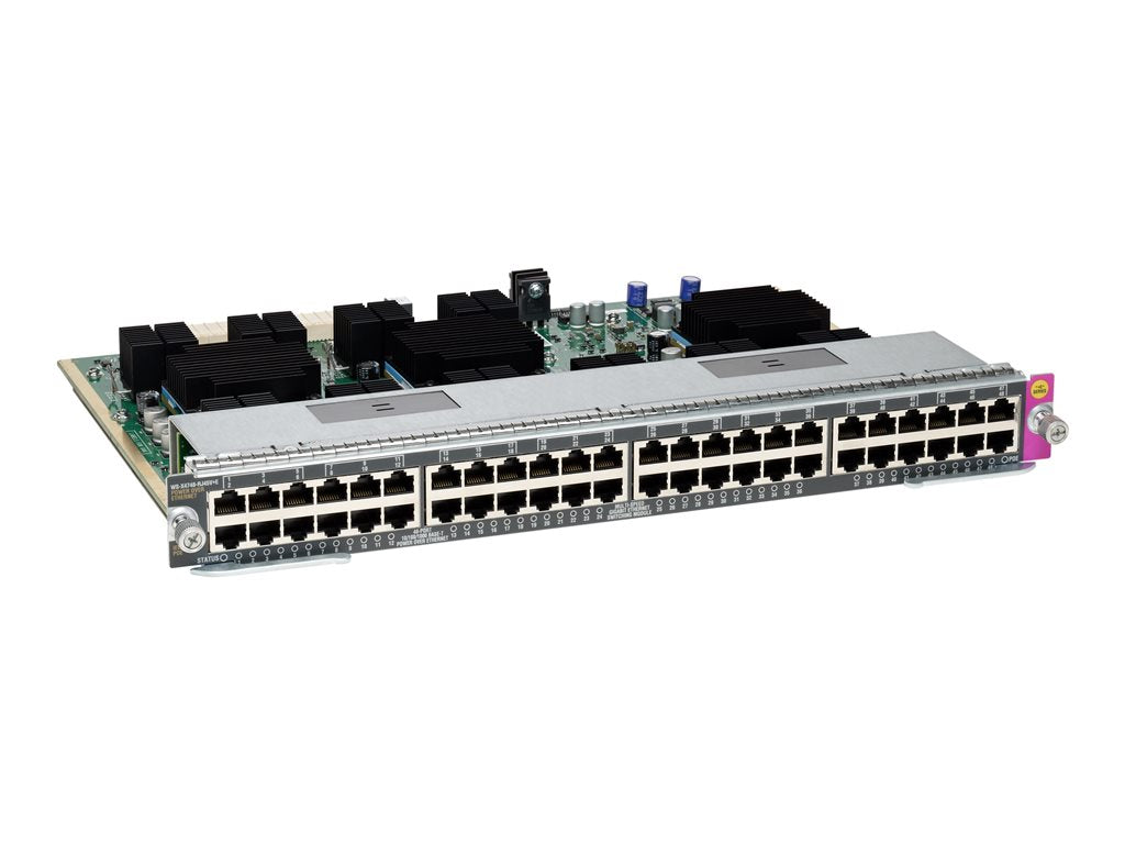 Cisco Line Card E-Series - Switch - 48 x 10/100/1000 (PoE+) - plug-in module - PoE+ (pack of 2)