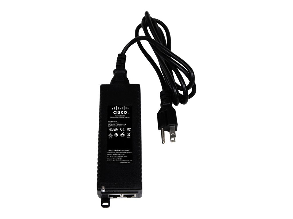 Cisco Meraki 802.3at PoE Injector - PoE injector - AC 100-240 V - 30 Watt - output connectors: 1 - Australia - for Cisco