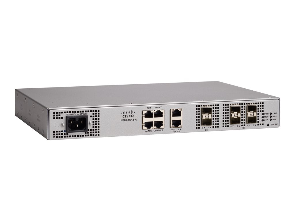 Cisco Network Convergence System 520 4G4Z-A - Commercial - network management device - 10GbE - front to back airflow - 1U - remanufactured N520-4G4Z-A-RF