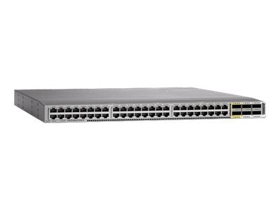 Cisco Nexus 2348TQ 10GE Fabric Extender - Expansion module - Gigabit Ethernet / 10Gb Ethernet x 48 + 40 Gigabit QSFP+ x 6 - refurbished N2K-C2348TQ12F-RF