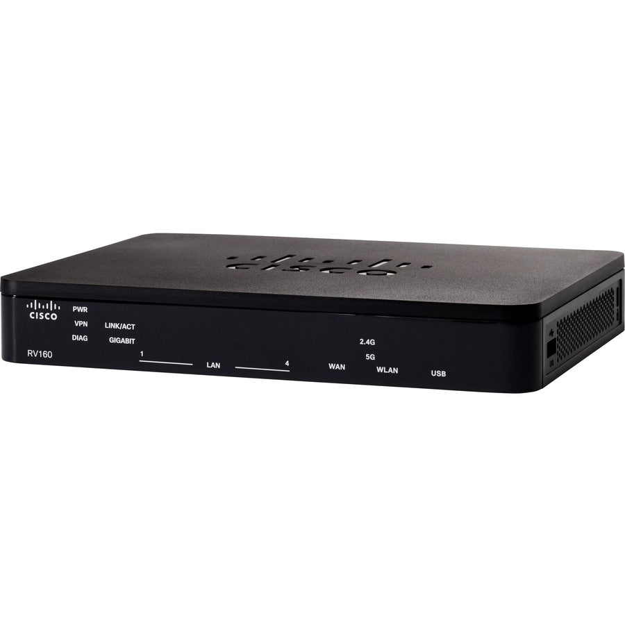 Cisco Rv160 Vpn Router Wired Router Gigabit Ethernet Black, Grey