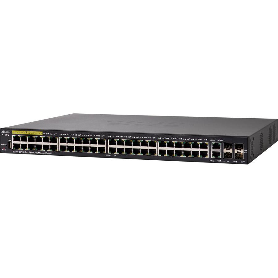 Cisco SG350-52P 52-Port Gigabit PoE Managed Switch