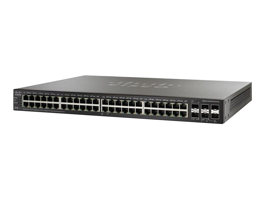 Cisco Small Business SG350X-48PV - Switch - managed - 40 x 10/100/1000 (PoE+) + 8 x 100/1000/2.5G/5G (PoE+) + 2 x combo