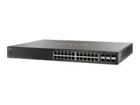 Cisco Small Business SG500X-24 - Switch - L3 - managed - 24 x 10/100/1000 + 4 x 10 Gigabit SFP+ - rack-mountable -